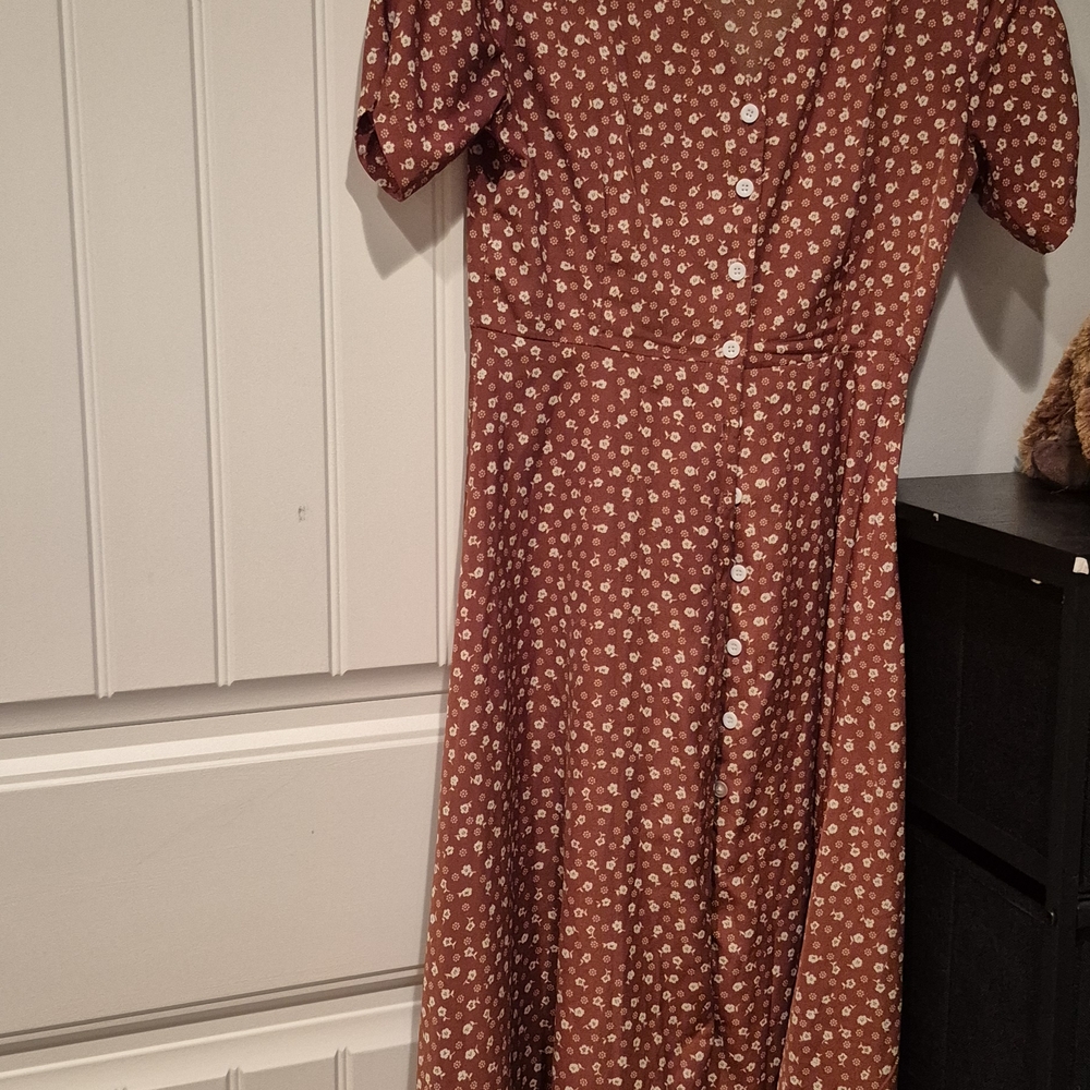 Floral Button-Down Dress
